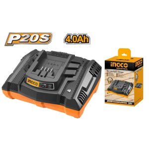 INGCO 20V LI-ION FAST INTELLIGENT CHARGER (1HR FOR 4.0AH) FCLI2003