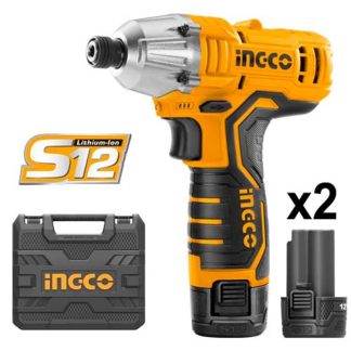 INGCO 12V 2X1.5AH LI-ION IMPACT DRIVER, CIRLI1201