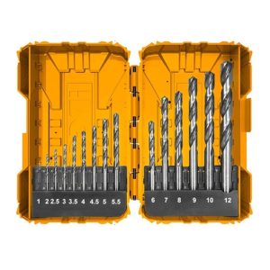 INGCO 15PCS M2 HSS DRILL BIT SET 1~12MM 135° AKDL51502