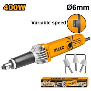 INGCO DIE GRINDER 6MM COLLET 400W VARI SPEED 15000~26000RPM PDG4003