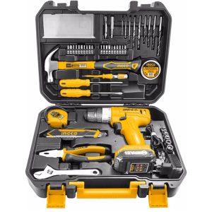 INGCO 12V LI-ION CORDLESS DRILL & 127PCS TOOL KIT SET HKTHP11271