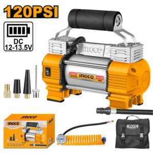INGCO 12V PORTABLE CAR AIR COMPRESSOR 120PSI AAC2508