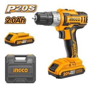 INGCO 20V 2X2.0AH LI-ION DRILL, CDLI200215