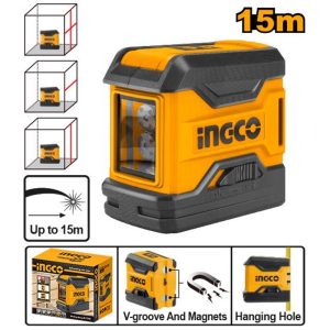 INGCO SELF LEVELLING LASER LEVELLER 1V1H 15M RANGE HLL156508