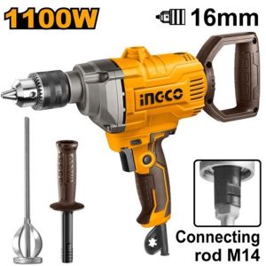 INGCO MIXING DRILL F/R 0~680RPM 1100W 16MM, MX11008
