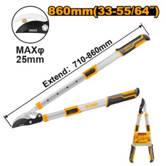 INGCO GARDEN TELESCOPIC LOPPER 30" 660-860MM MAX CUT 25MMØ HLTS7401