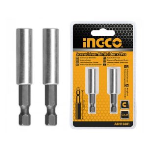 INGCO 2PCS 1/4" SHANK MAGNETIC BIT HOLDER 60MML ABH10601