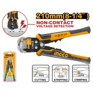 INGCO INTELLIGENT VOLTAGE DETECTING STRIPPER 8.25" 210MM HWSP102429