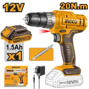 INGCO 12V 1X1.5AH LI-ION DRILL CDLI1218