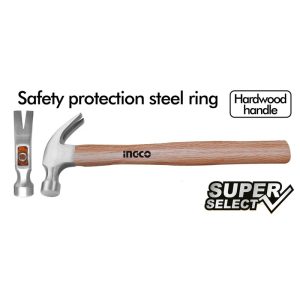INGCO CLAW HAMMER WOODEN HANDLE