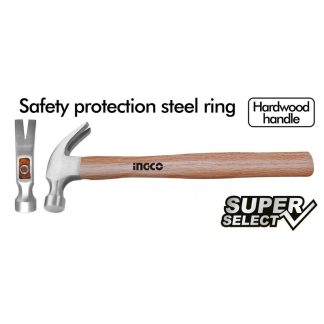 INGCO CLAW HAMMER WOODEN HANDLE