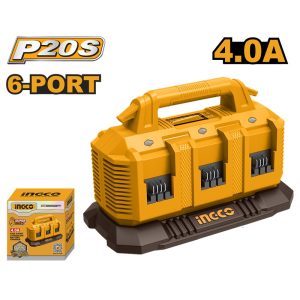 INGCO 20V 6 PORTS 4A CHARGER FCLI2064