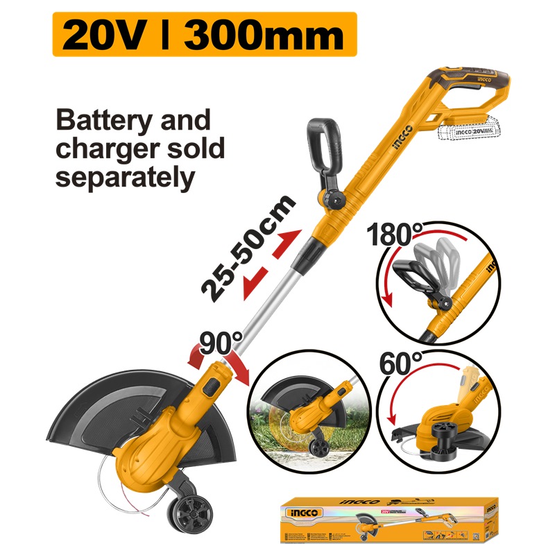 INGCO 20V LI-ION GRASS TRIMMER CGTLI20328 (BARE UNIT)
