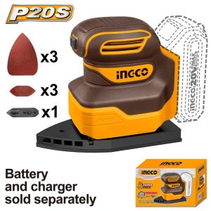INGCO 20V LI-ION PALM SANDER CPSLI2014 (BARE UNIT)