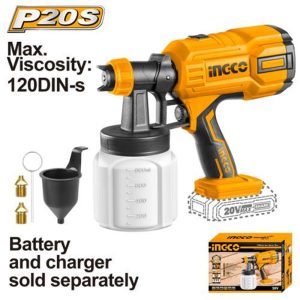 INGCO 20V LI-ION SPRAY GUN CSGLI2003 (BARE UNIT)