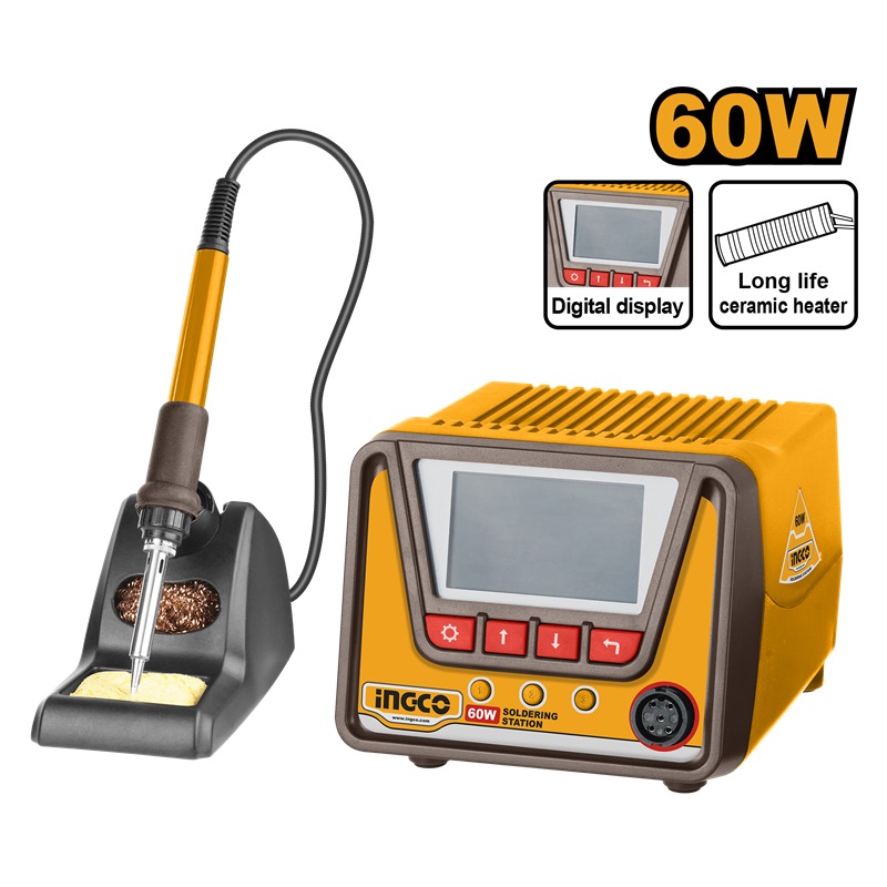 INGCO SOLDERING STATION ADJ. TEMP 60W SI016923