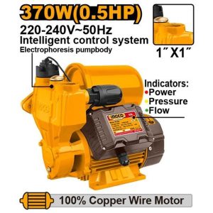INGCO SELF-PRIMING PUMP 370W 1" X 1" MAX HEAD 35M MAX FLOW 35L/MIN VPZ3708