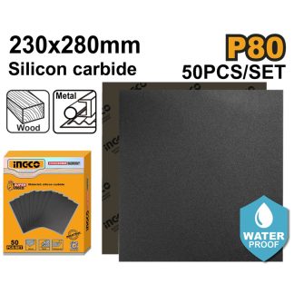 INGCO SILICONE CARBIDE WATERPROOF SANDPAPER 50PPP