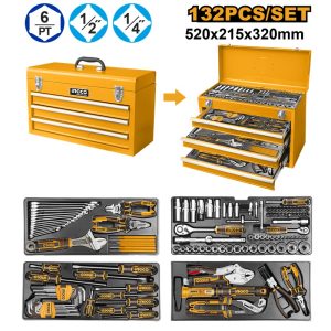 INGCO 132PCS TOOL CHEST SET HTCS221321