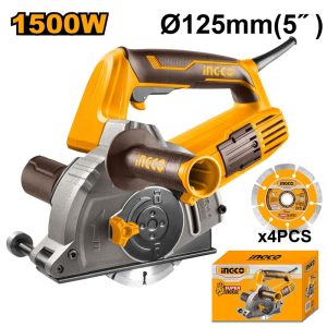 INGCO 125MM WALL CHASER 1500W WITH 4 FAST CUT BLADES WLC15008
