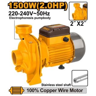 INGCO CENTRIFUGAL PUMP 1500W 2" X 2" MAX HEAD 18M MAXFLOW 450L/MIN MHF15008