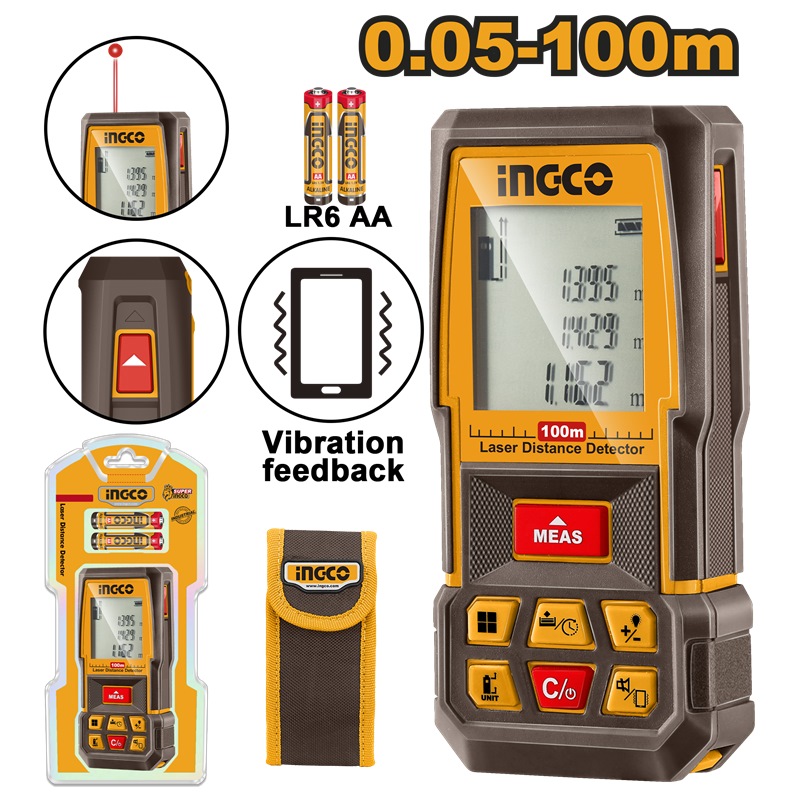 INGCO LASER DISTANCER RANGE 100M HLDD1008