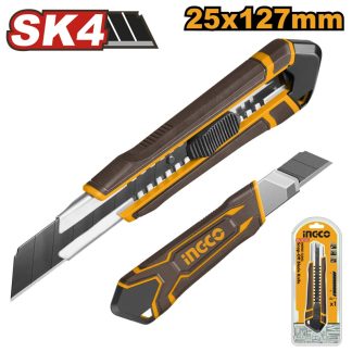 INGCO SNAP OFF BLADE AUTO LOCK KNIFE 25MM HKNS112505
