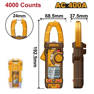 INGCO DIGITAL AC 400A CLAMP METER DCM62001