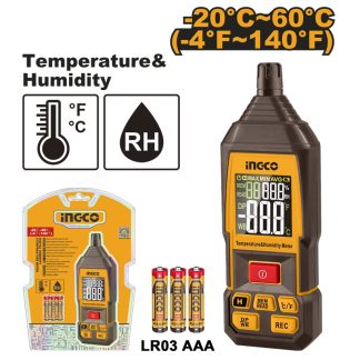 INGCO DIGITAL HUMIDITY & TEMPERATURE METER HETHT031