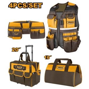 INGCO 4PCS TOOL BAG COMBO SET COS230910
