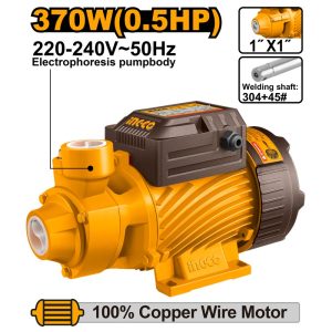 INGCO PERIPHERIAL PUMP 370W 1" X 1" MAX HEAD 38M MAX FLOW 36L/MIN VPM37068