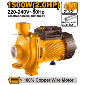 INGCO CENTRIFUGAL PUMP 1500W 2"X2" MAX HEAD 20M MAX FLOW 500L/M MHF150068