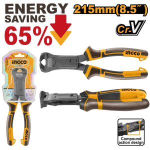 INGCO COMPOUND ACTION EBD CUTTING PLIER 8.5" 215MM HCECP58200