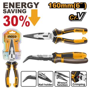 INGCO HIGH LEVERAGE BENT NOSE PLIER