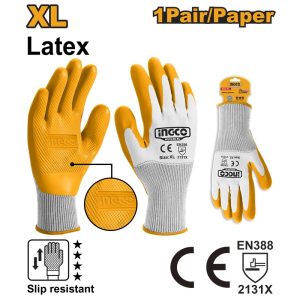 INGCO LATEX & CUT RESISTANCE GLOVE HGVL08-XL