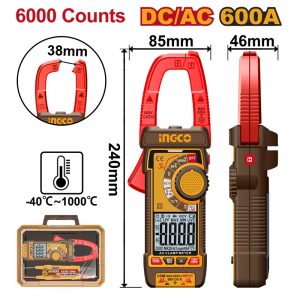 INGCO DIGITAL DC/AC 600A CLAMP METER DCM66002