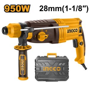 INGCO SDS PLUS 28MM 3 MODE 950W ELECTRIC ROTARY HAMMER RGH9528