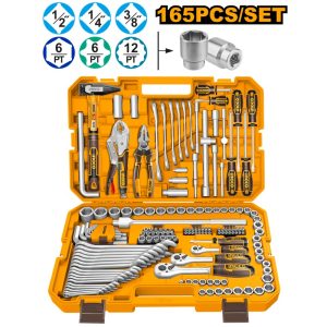 INGCO 165PCS COMBINATION TOOL SET HKTHP51658