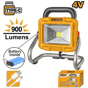 INGCO 4V TYPE C 900LM PORTABLE LAMP+CHARGING CABLE HRLF4415