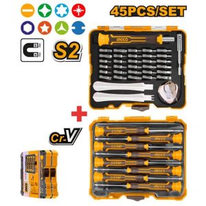 INGCO 45PCS PRECISION SCREWDRIVER SET HKSDB0458