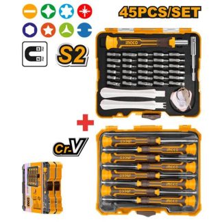 INGCO 45PCS PRECISION SCREWDRIVER SET HKSDB0458