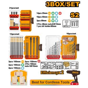 INGCO 3SETS ACCESSORIES COMBO SET AKDL26008