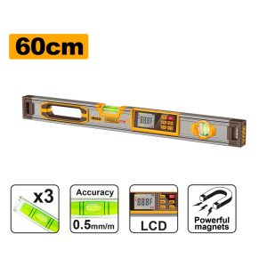 INGCO MAGNETIC DIGITAL LEVEL W/COLOUR LCD DISPLAY 60CM HSL98060D