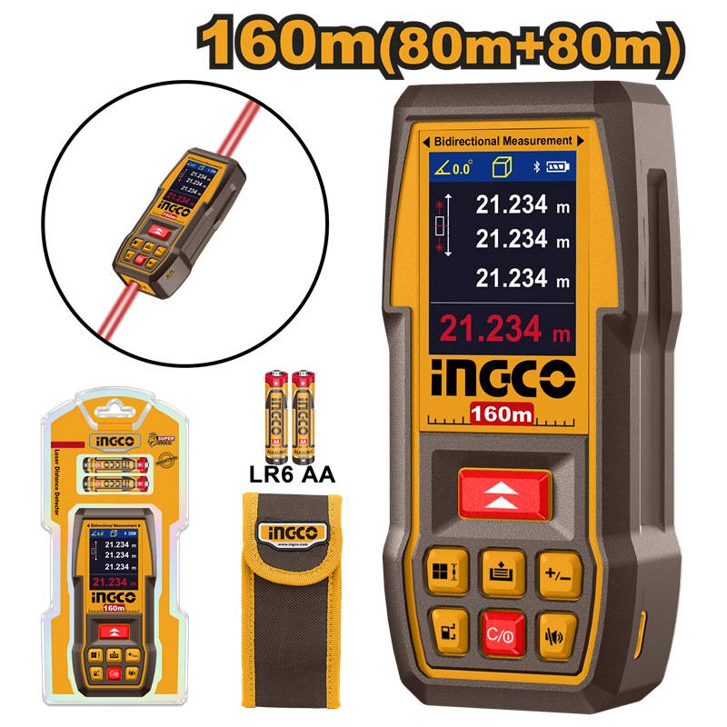 INGCO LASER DISTANCER RANGE 160M(80+80) HLDD1606