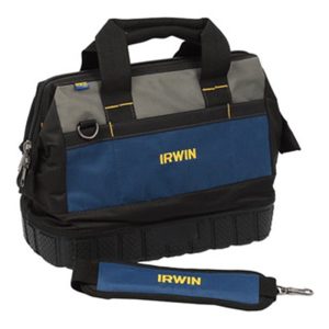 IRWIN HEAVY DUTY RUBBER BOTTOM TOOL BAG 16" 406X305X222MM 1868231