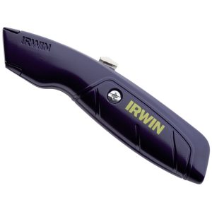 IRWIN PRO-RETRACTABLE KNIFE BLUE CARDED 10504238