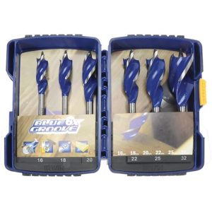 IRWIN BLUE GROOVE 6X WOOD BORING BIT 6PC SET