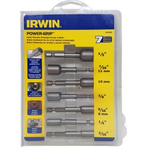 IRWIN POWER GRIP 7PC SET  3/16"1/2 INCH  T394100