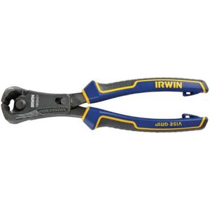 IRWIN MAX. LEVERAGE END CUTTING PLIER W/POWER SLOT