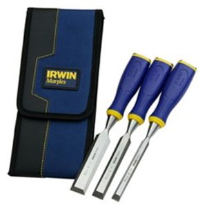 IRWIN 3PC PROTOUCH STRIKE CAP CHISEL SET IN WALLET 1/2" 3/4" & 1",10503426